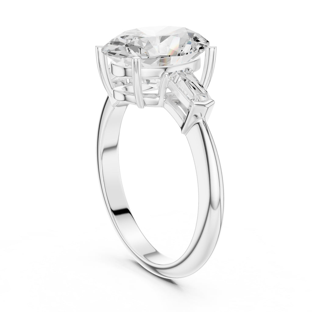 3.00 ct Promise Trilogy 3ct White Gold Oval