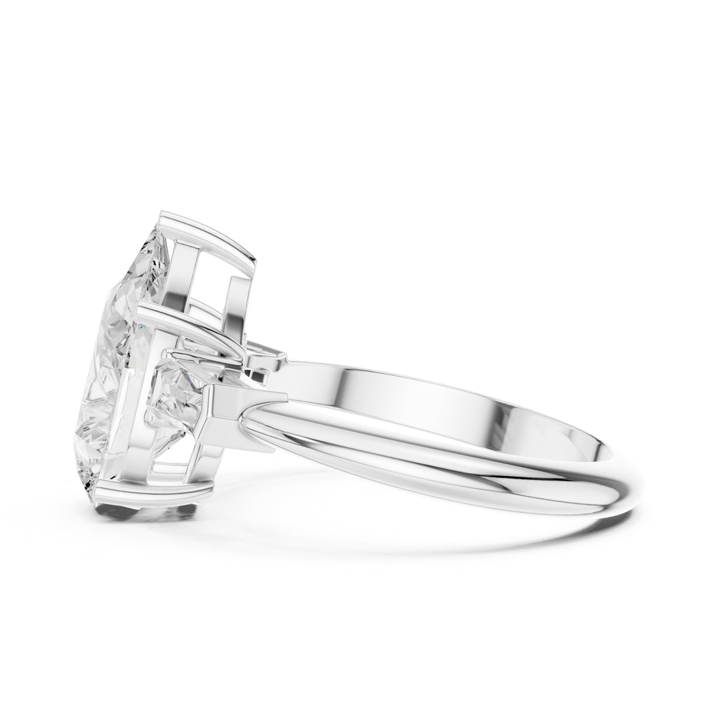 3.00 ct Promise Trilogy 3ct White Gold Pear