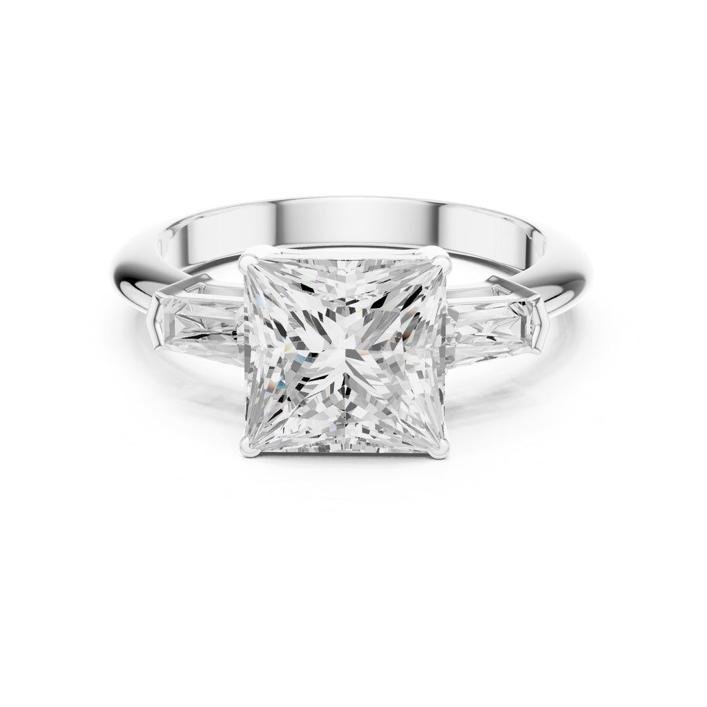 3.00 ct Promise Trilogy 3ct White Gold Princess