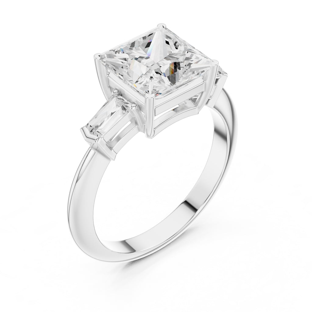 3.00 ct Promise Trilogy 3ct White Gold Princess