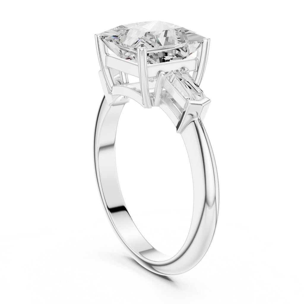3.00 ct Promise Trilogy 3ct White Gold Princess