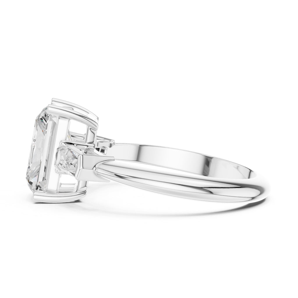 3.00 ct Promise Trilogy 3ct White Gold Radiant
