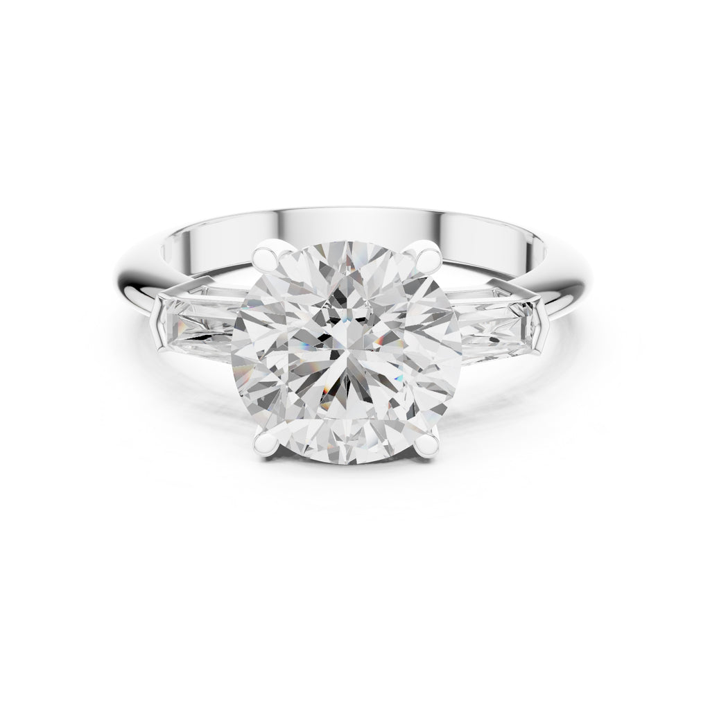 3.00 ct Promise Trilogy 3ct White Gold Round