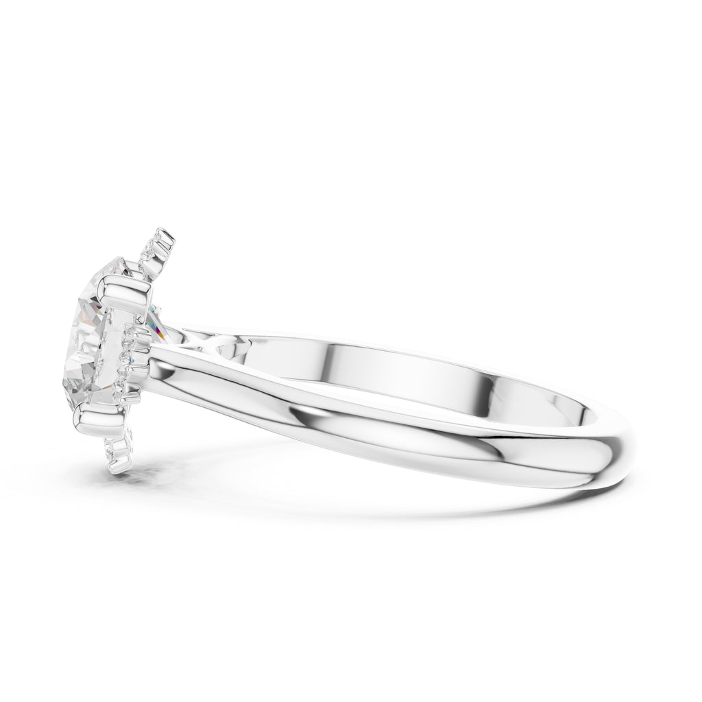 2.00 ct Crown Radiance Solitaire 2ct White Gold Round