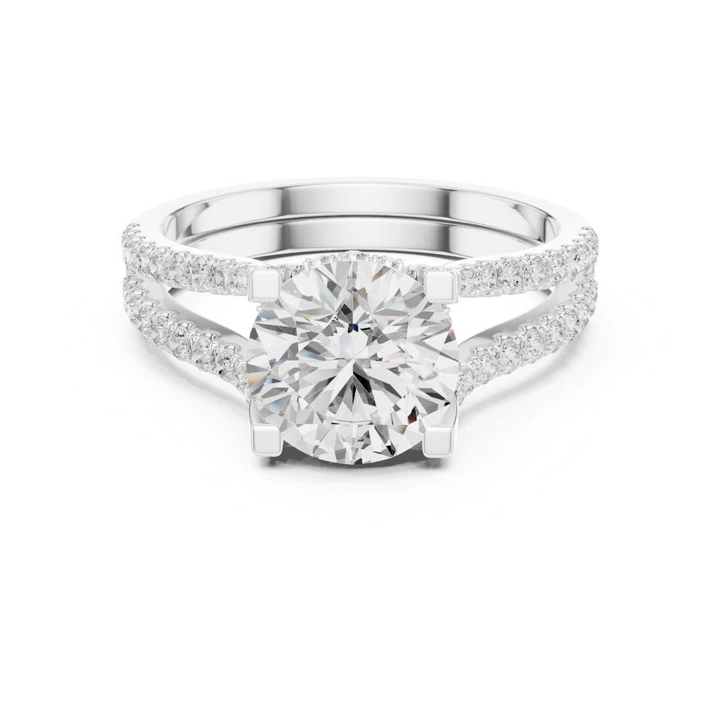 1.50 ct Roseate Embrace Ring 1.5ct White Gold Round