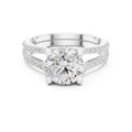 1.50 ct Roseate Embrace Ring 1.5ct White Gold Round