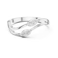 The Lab-Grown Diamond Flora Bypass Ring White Gold