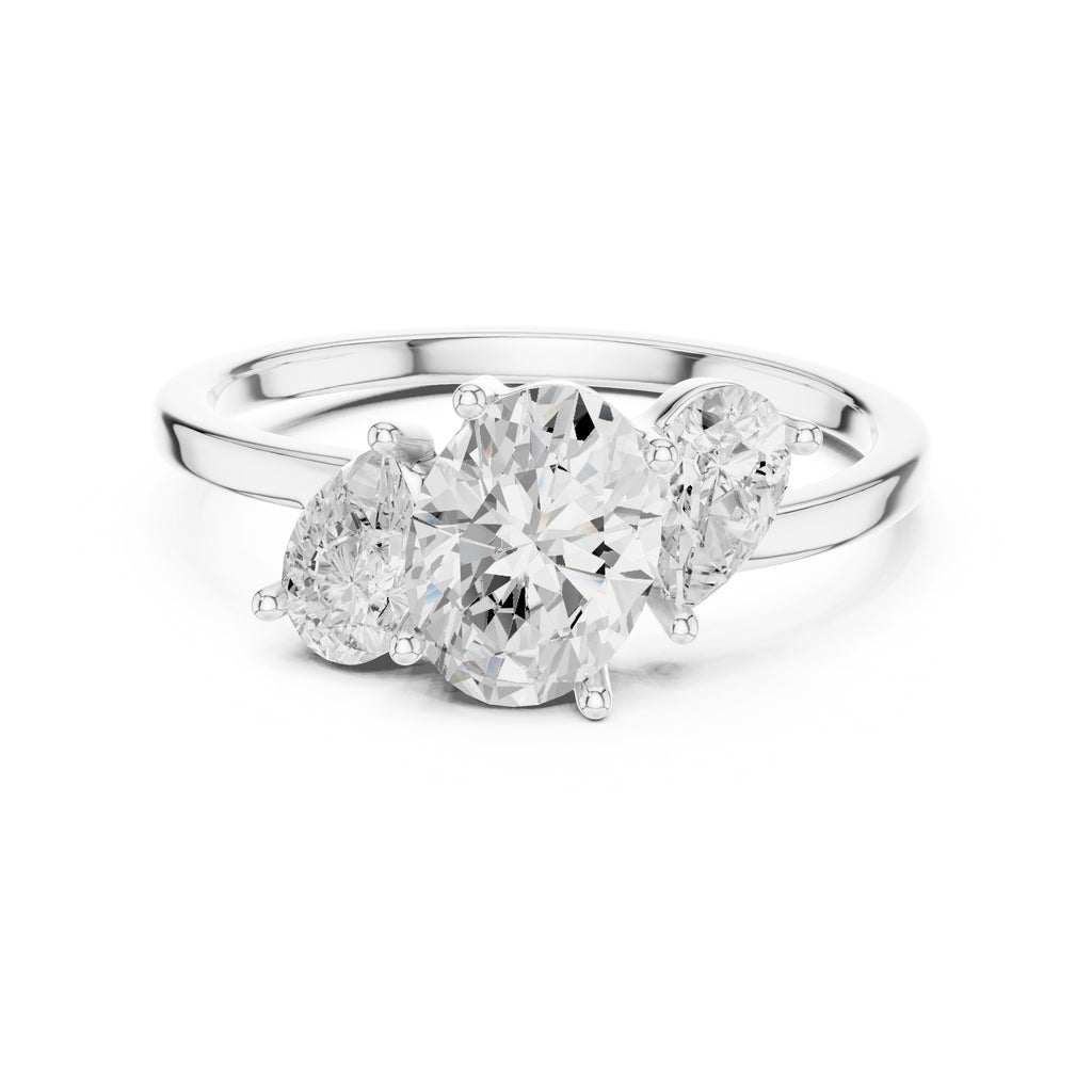 1.00 ct Sienna Trilogy Ring 1ct White Gold