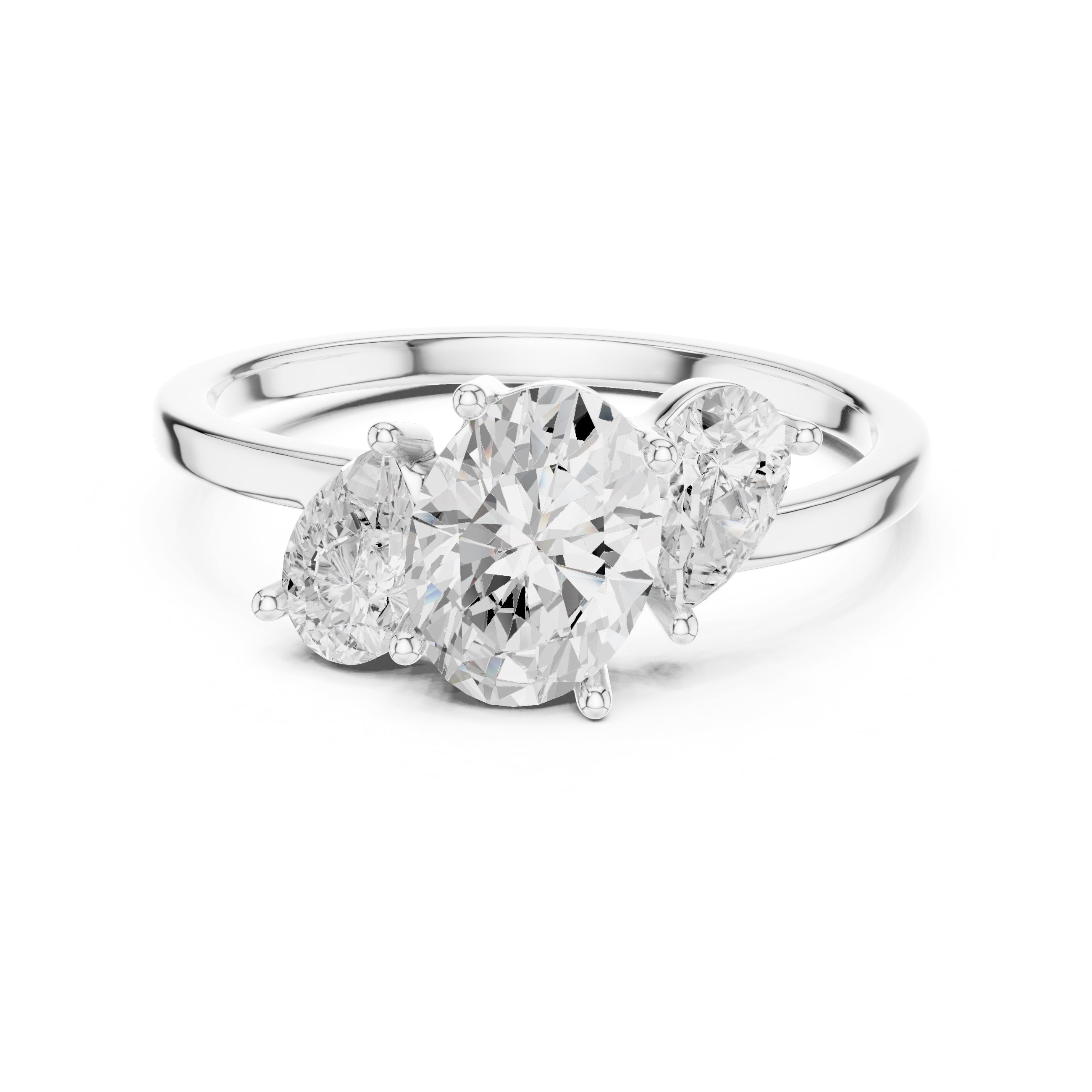 1.00 ct Sienna Trilogy Ring 1ct White Gold