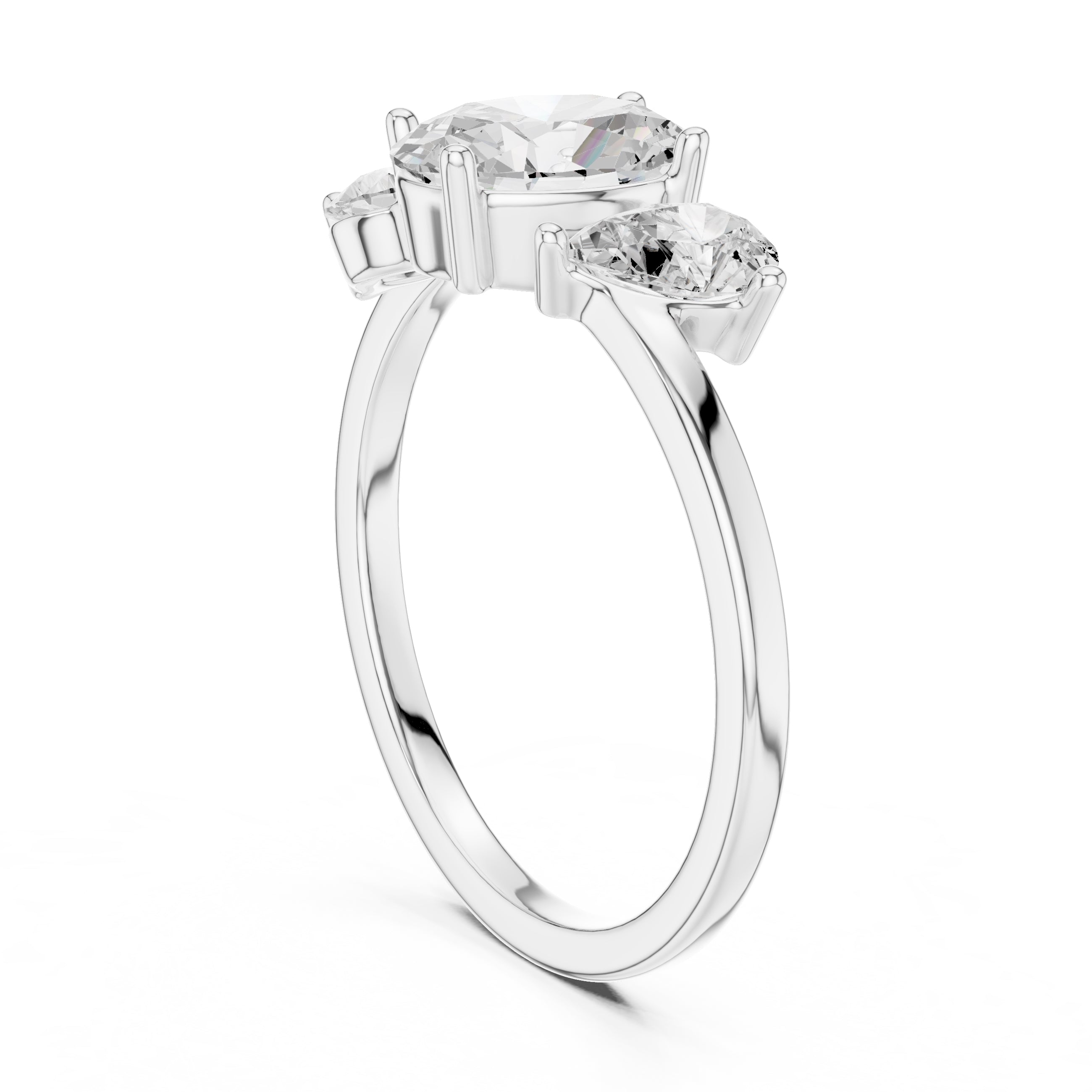 1.00 ct Sienna Trilogy Ring 1ct White Gold