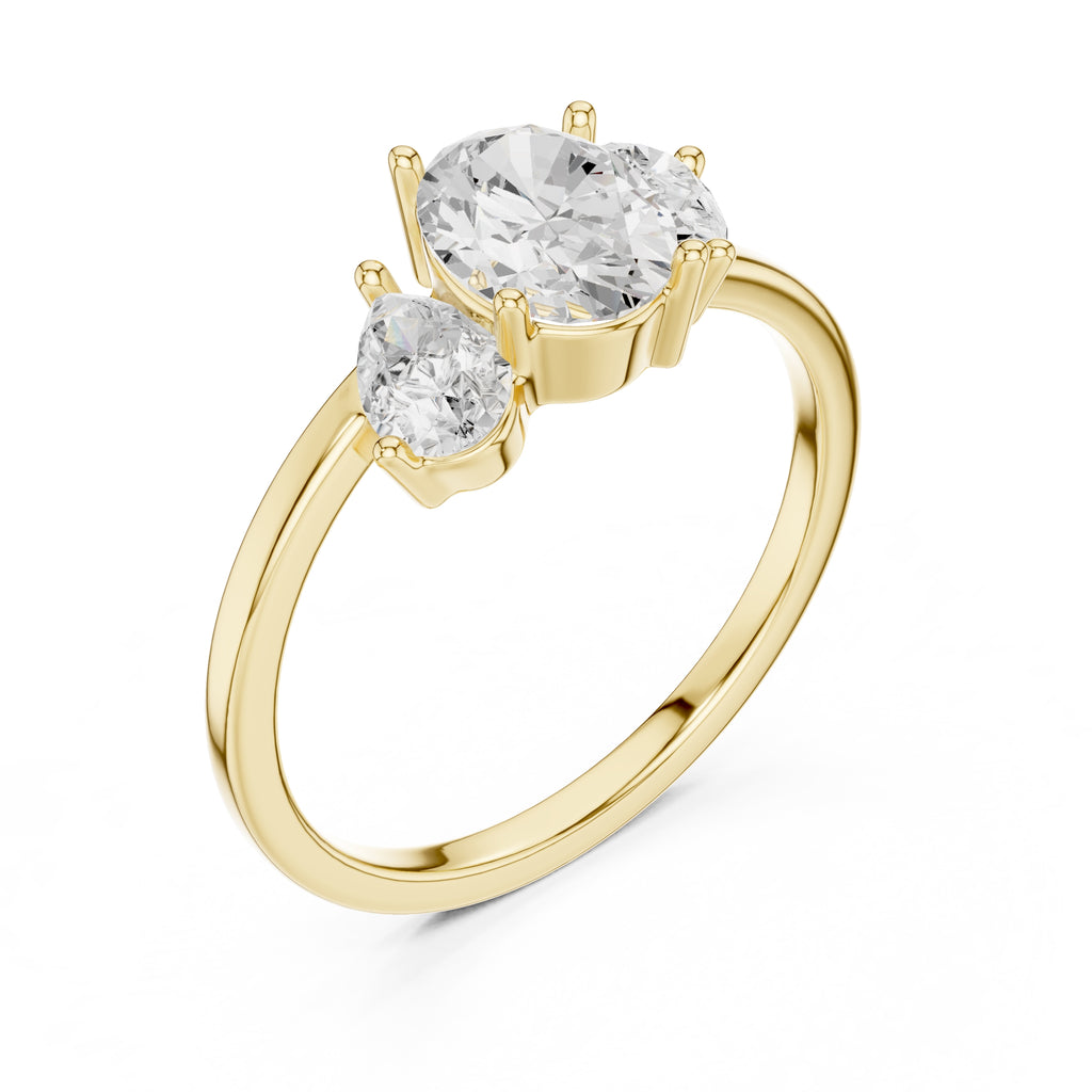 1.00 ct Sienna Trilogy Ring 1ct Yellow Gold