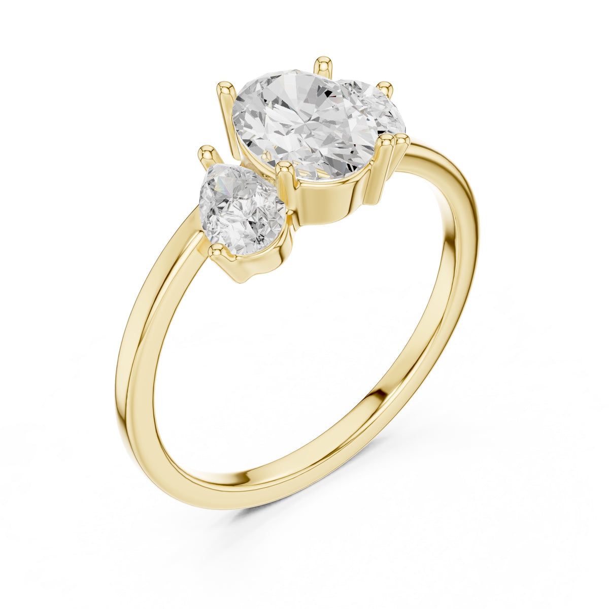 1.00 ct Sienna Trilogy Ring 1ct Yellow Gold