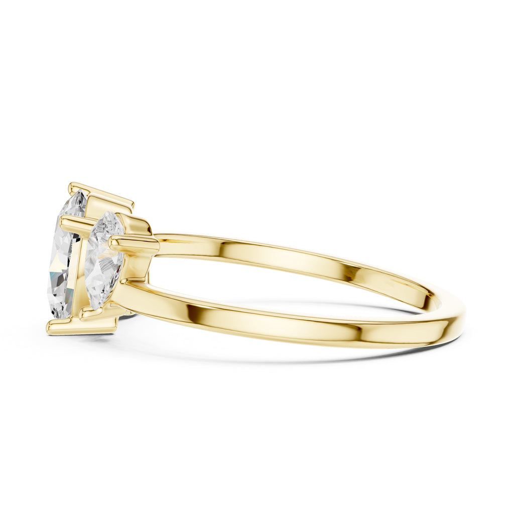 1.00 ct Sienna Trilogy Ring 1ct Yellow Gold