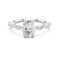 1.00 ct Harper Oval Ring 1ct White Gold