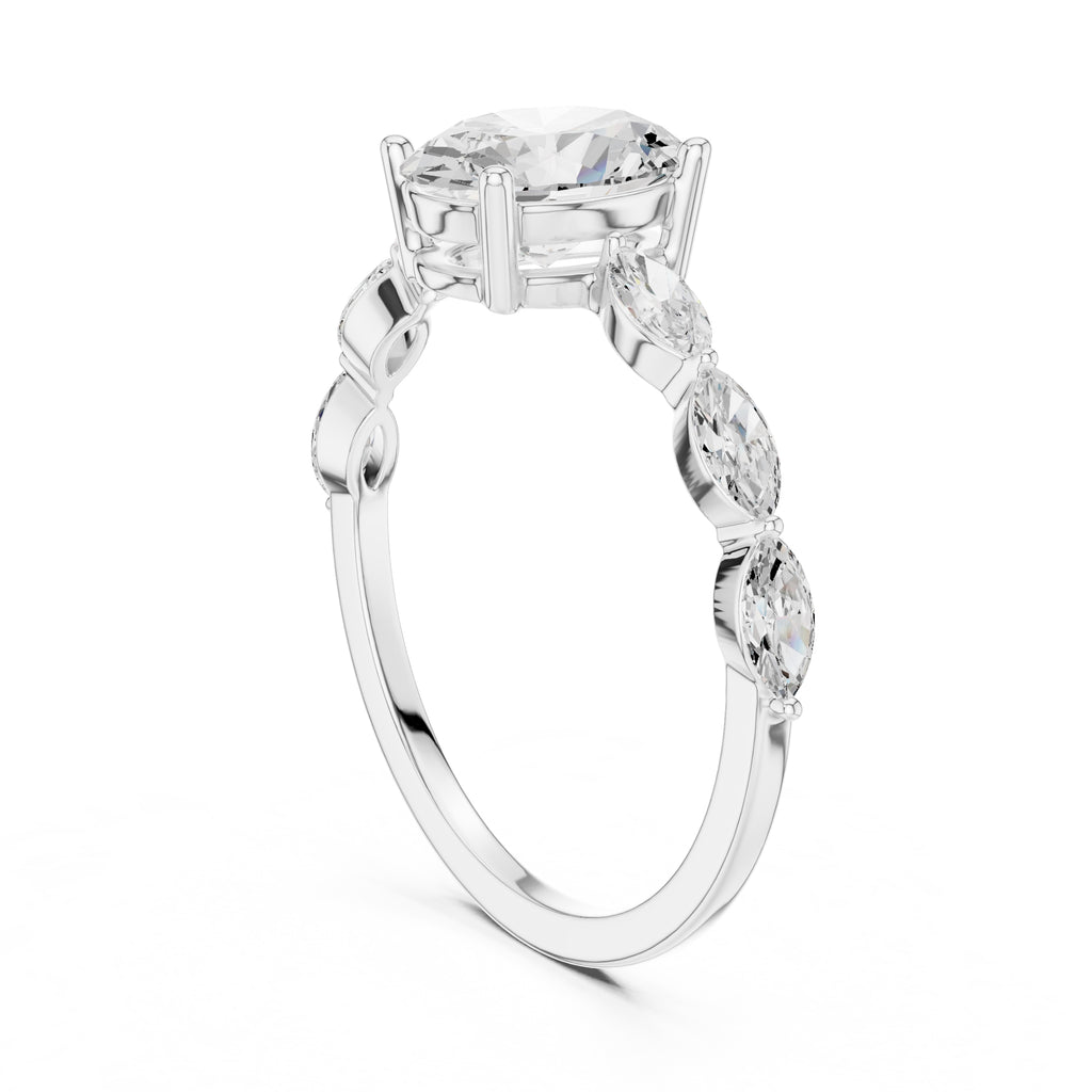 1.00 ct Harper Oval Ring 1ct White Gold