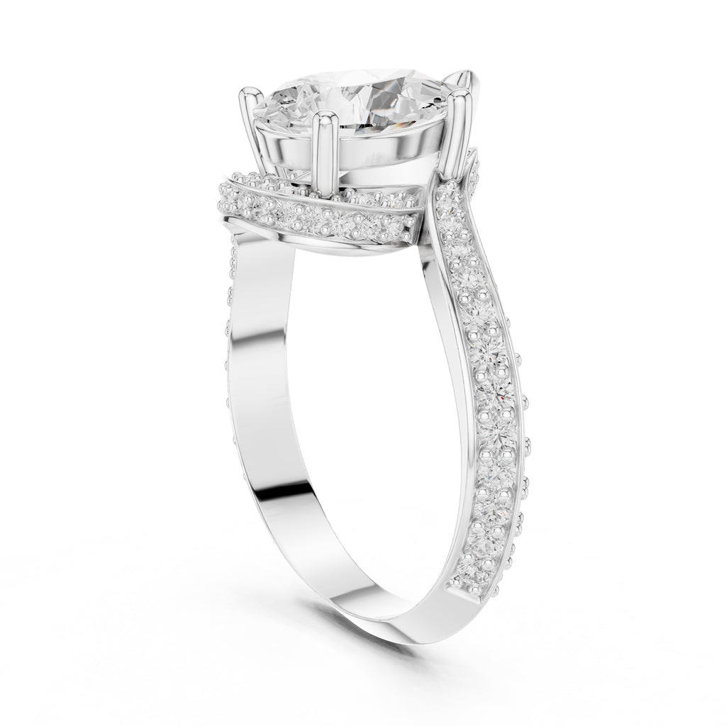 1.51 ct Aria Teardrop Ring 1.51ct White Gold