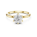 1.00 ct Mia Round Lab-Grown Diamond Ring 1ct Yellow Gold