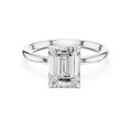 2.00 ct Clara Emerald Solitaire Ring 2ct White Gold
