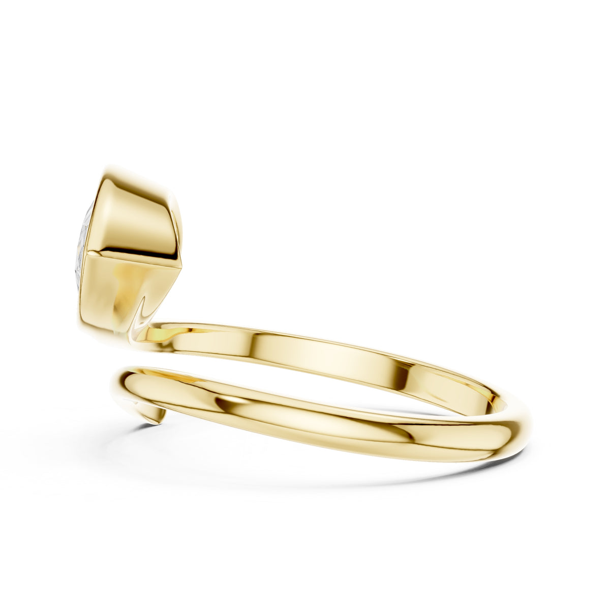 1.25 ct Cora Bezel Ring 1.25ct Yellow Gold