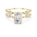 1.20 ct Isla Double Band Oval 1.2ct Yellow Gold