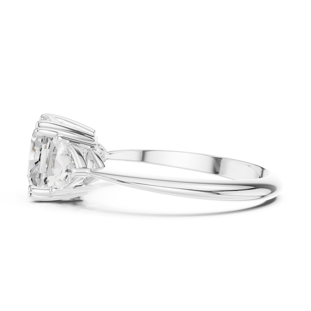 2.51 ct Mila Cushion Trilogy 2.51ct White Gold