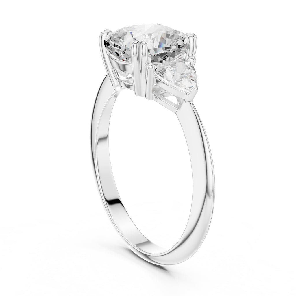 2.51 ct Mila Cushion Trilogy 2.51ct White Gold