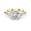 2.51 ct Mila Cushion Trilogy 2.51ct Yellow Gold