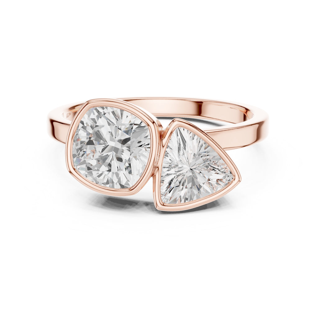 1.25 ct Harper Toi et Moi 1.25ct Rose Gold