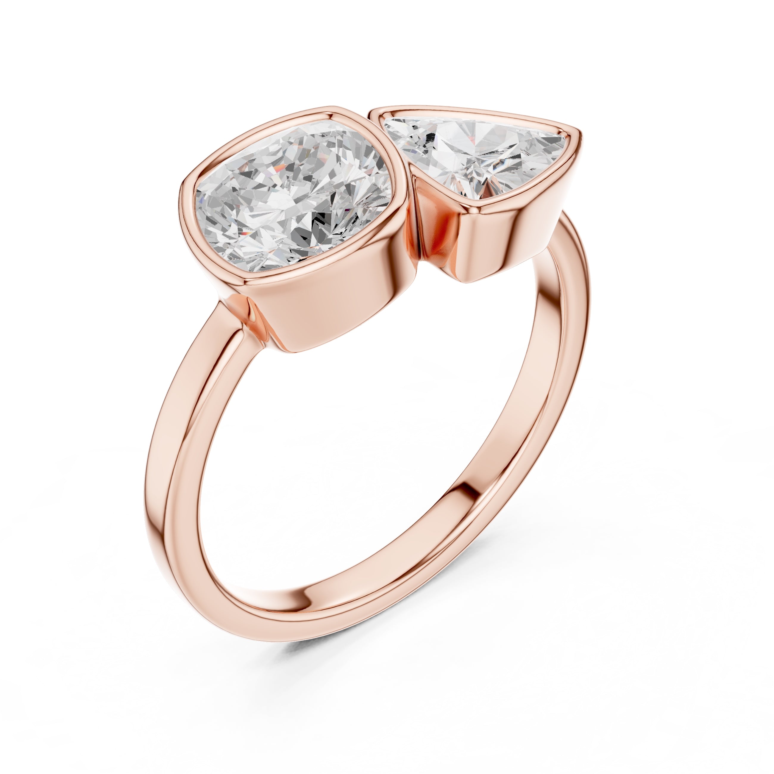 1.25 ct Harper Toi et Moi 1.25ct Rose Gold