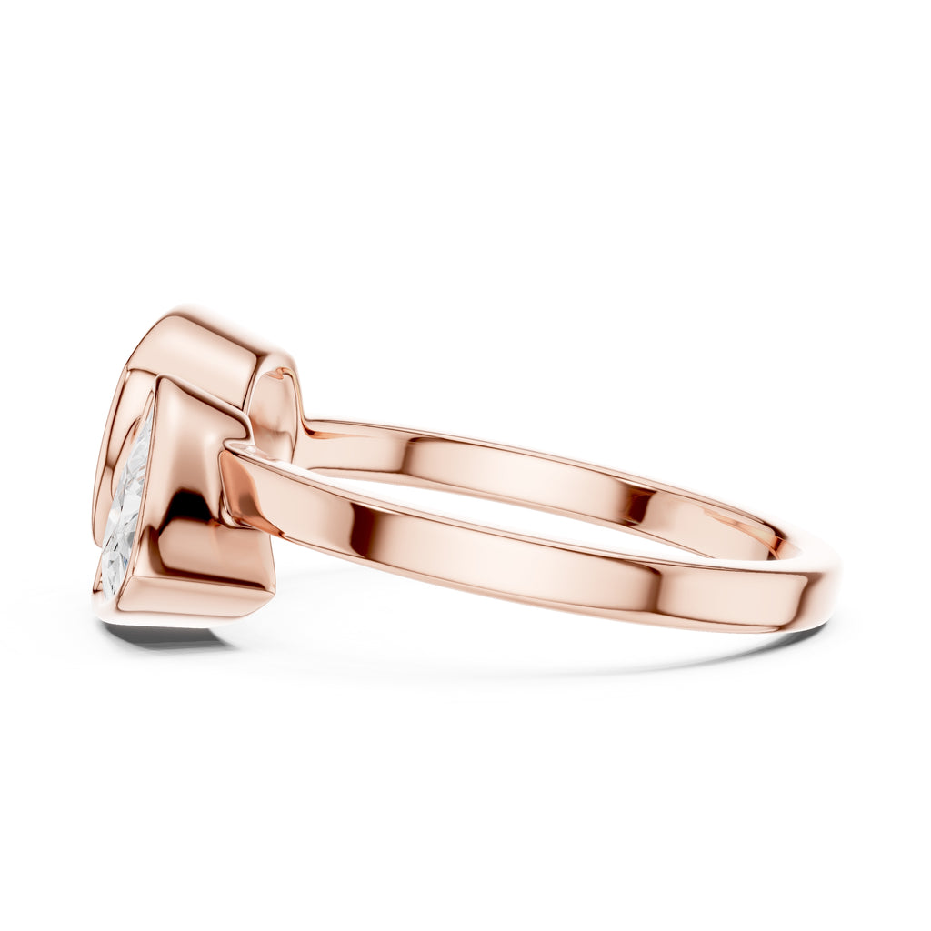 1.25 ct Harper Toi et Moi 1.25ct Rose Gold