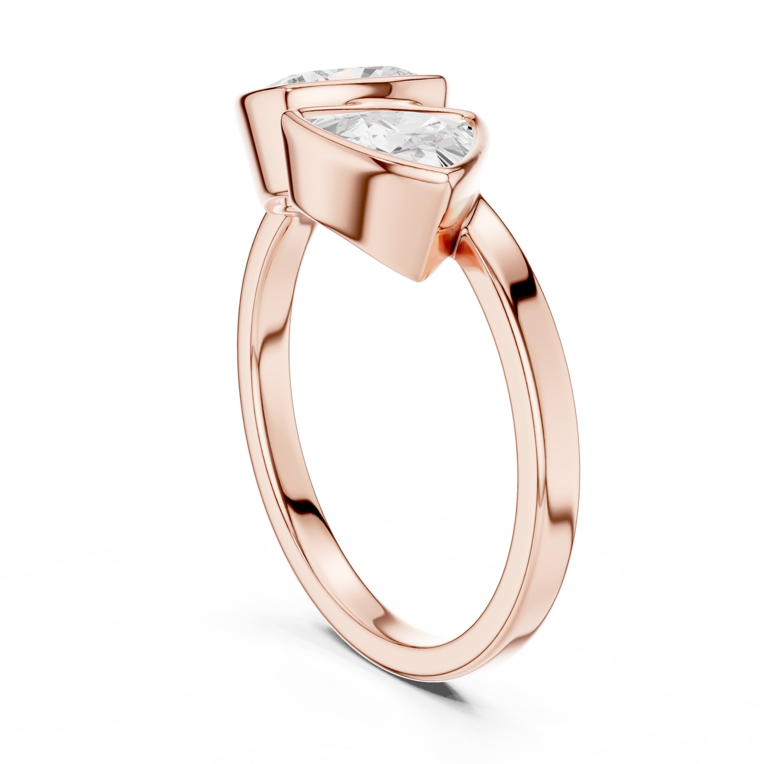 1.25 ct Harper Toi et Moi 1.25ct Rose Gold