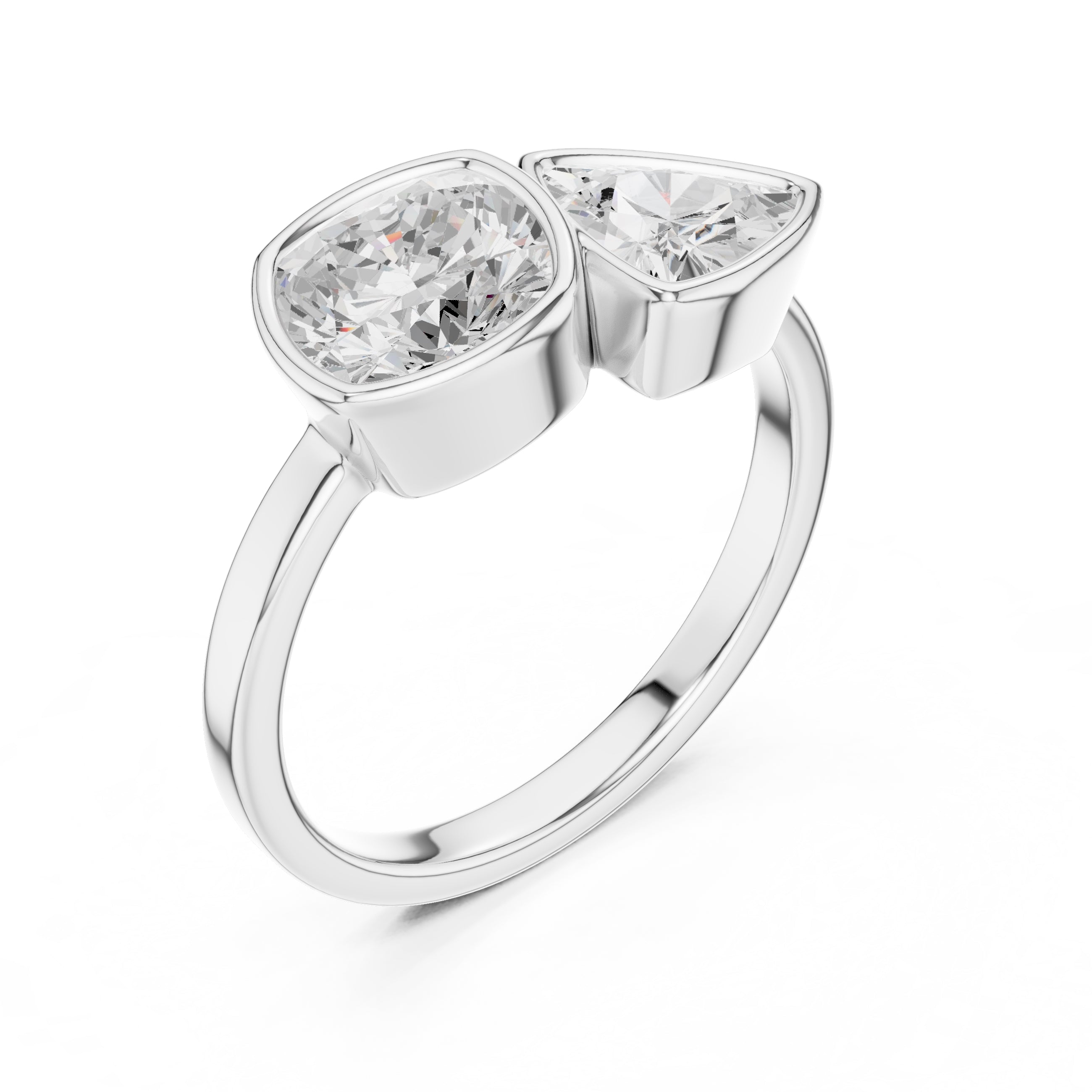 1.25 ct Harper Toi et Moi 1.25ct White Gold