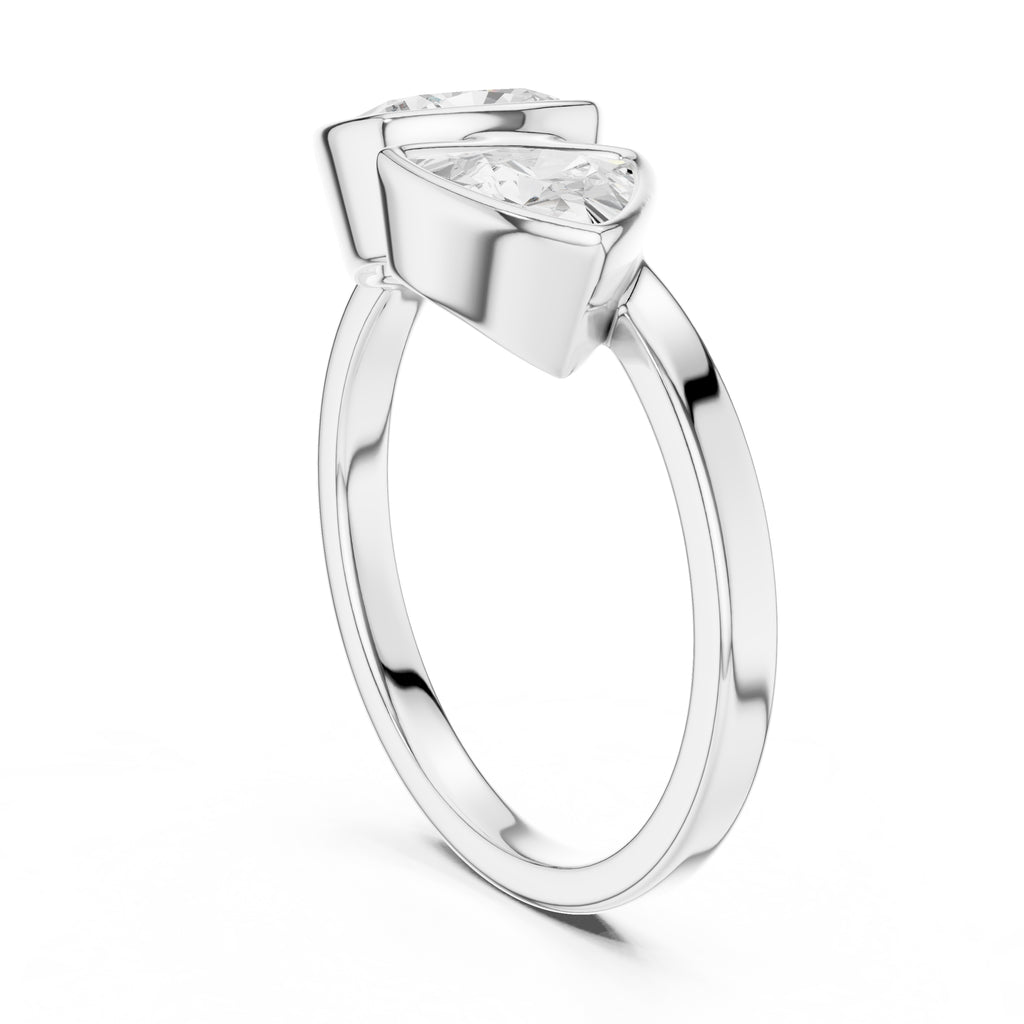 1.25 ct Harper Toi et Moi 1.25ct White Gold