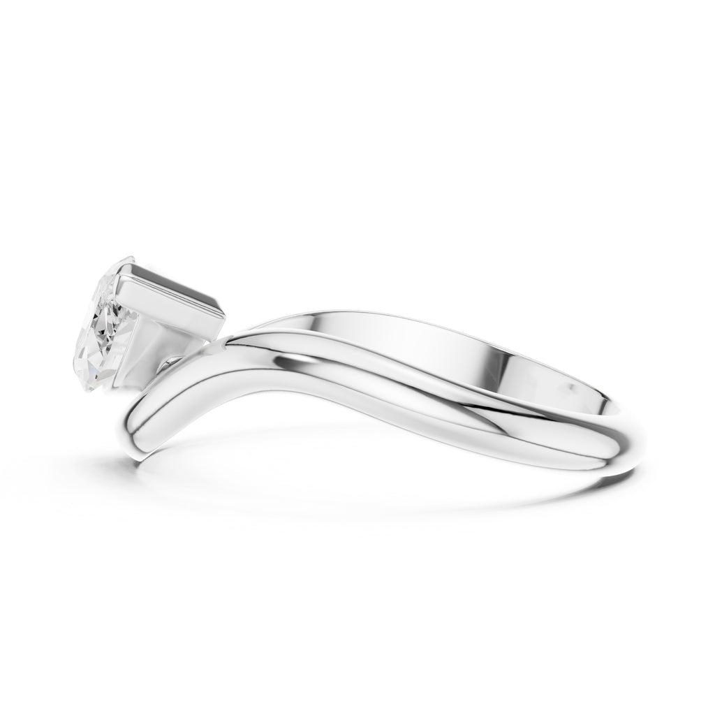0.90 ct Eden East-West Ring 0.9ct White Gold