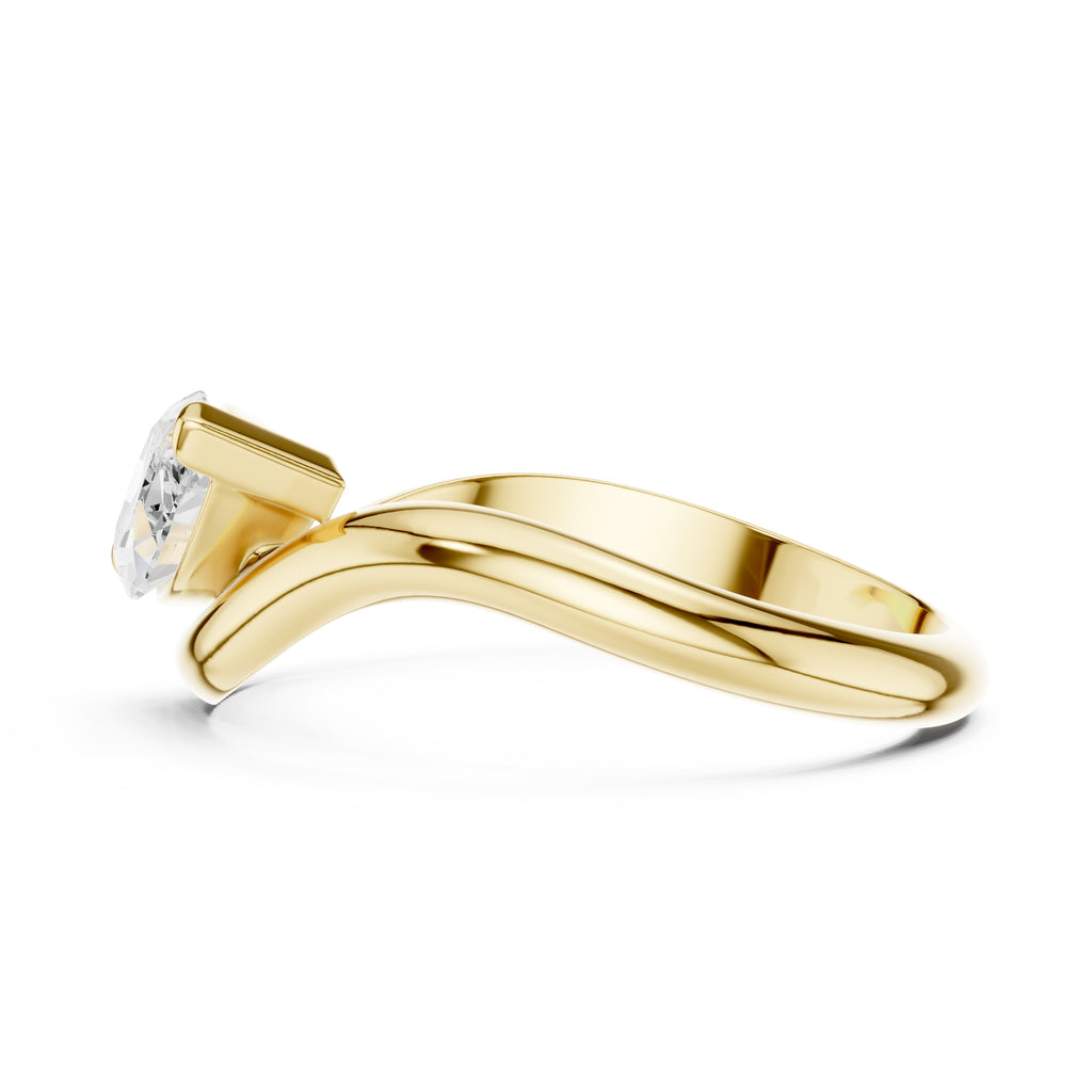 0.90 ct Eden East-West Ring 0.9ct Yellow Gold