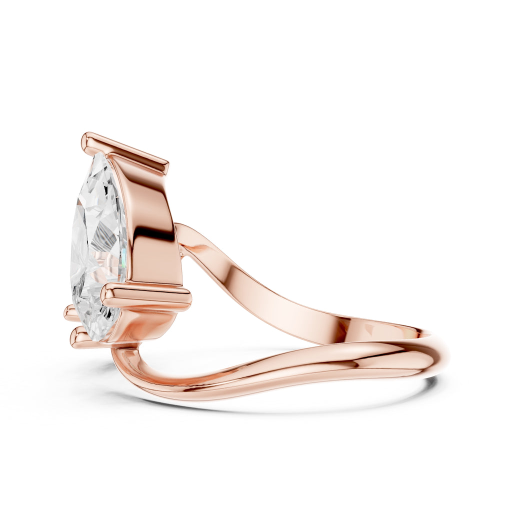 2.00 ct Astra Toi et Moi 2ct Rose Gold