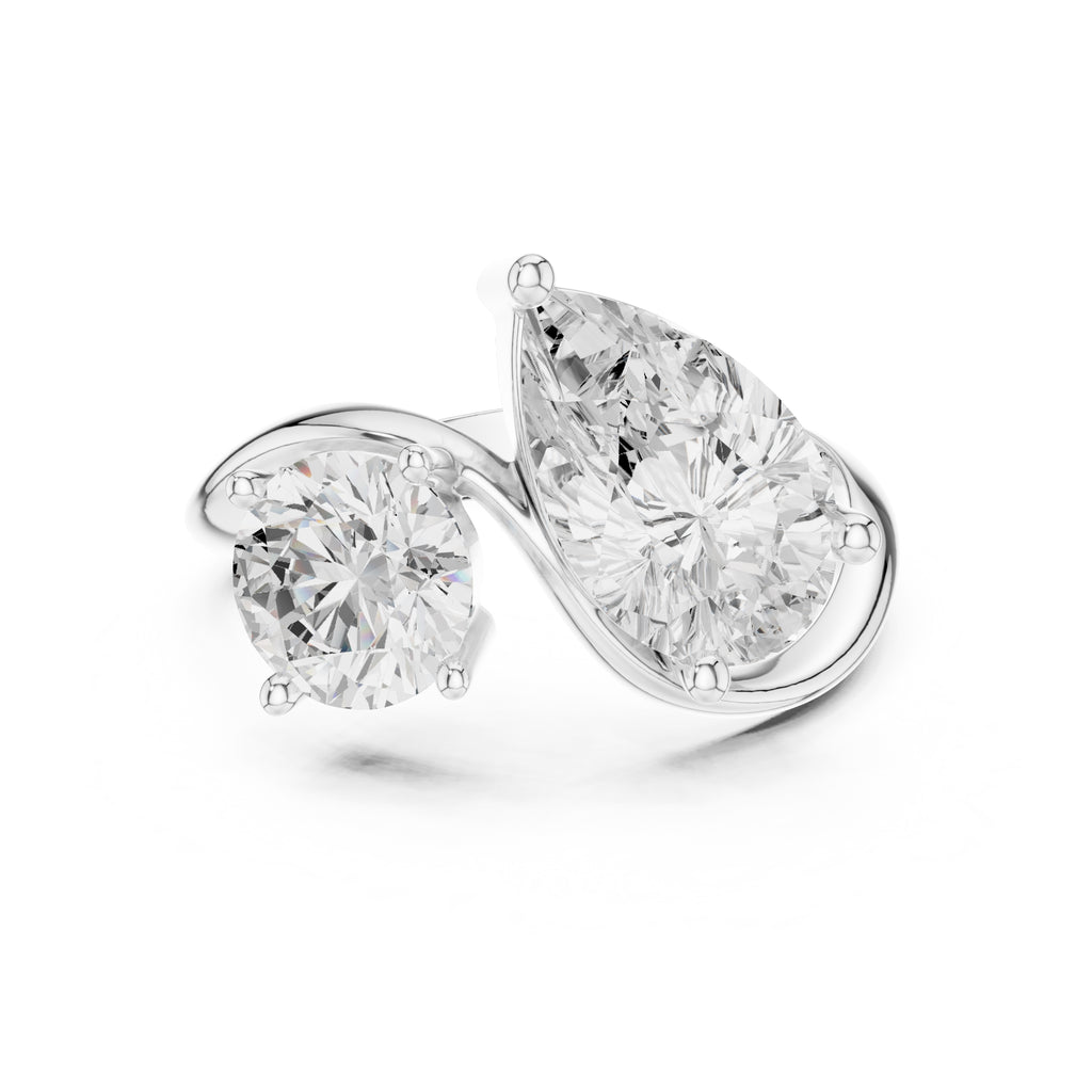 2.00 ct Astra Toi et Moi 2ct White Gold
