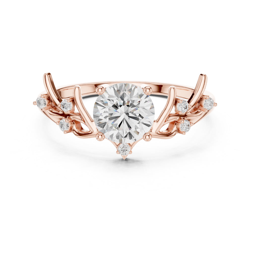 0.85 ct Willow Branch Solitaire 0.85ct Rose Gold