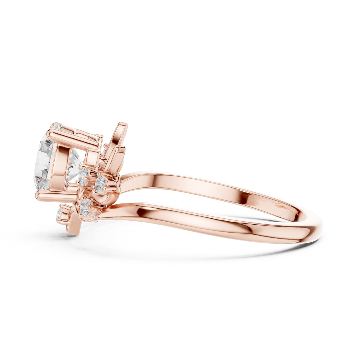 0.85 ct Willow Branch Solitaire 0.85ct Rose Gold