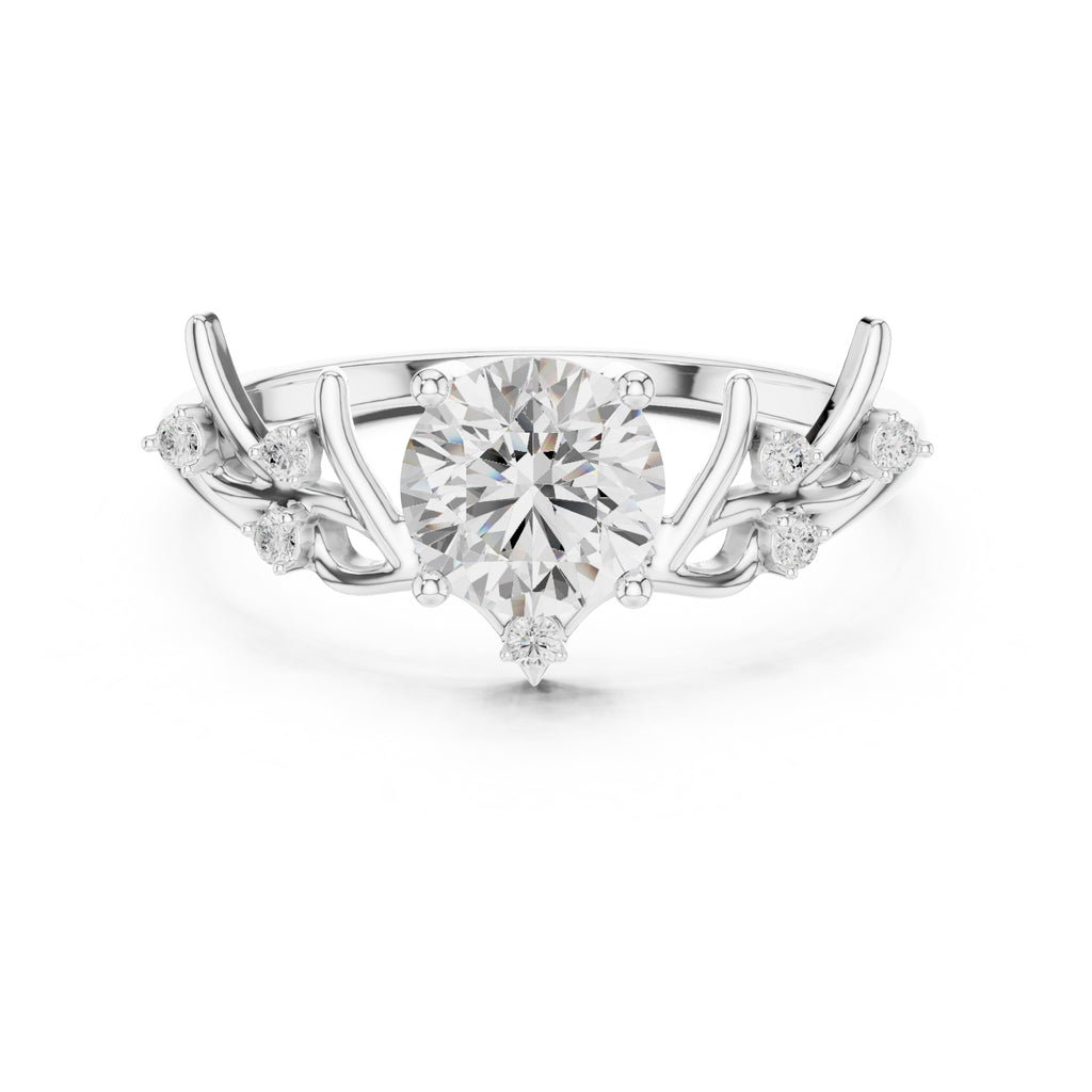 0.85 ct Willow Branch Solitaire 0.85ct White Gold