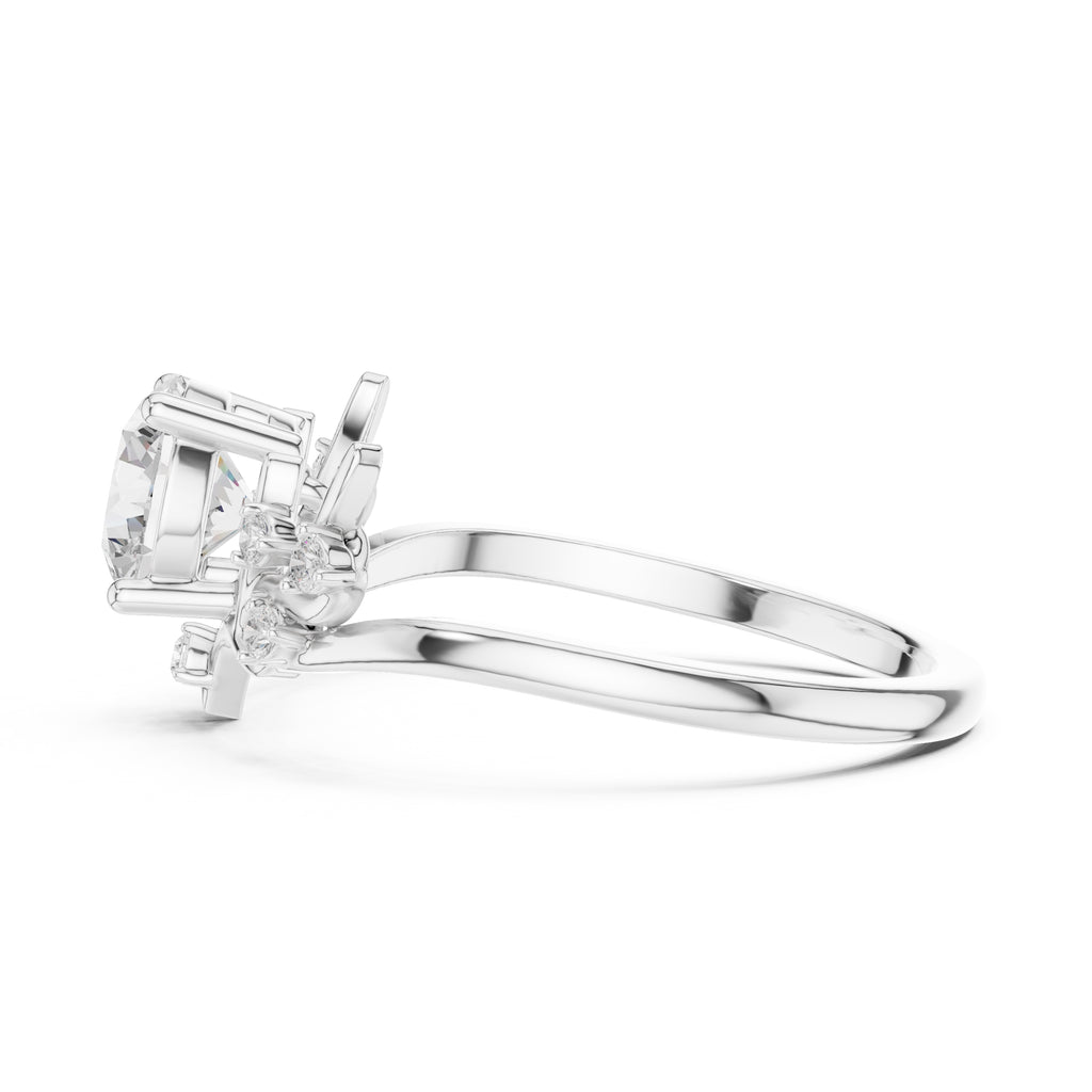 0.85 ct Willow Branch Solitaire 0.85ct White Gold