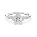 1.00 ct Valencia Pear Cluster Ring 1ct White Gold
