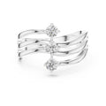 The Trinity Wave Ring White Gold