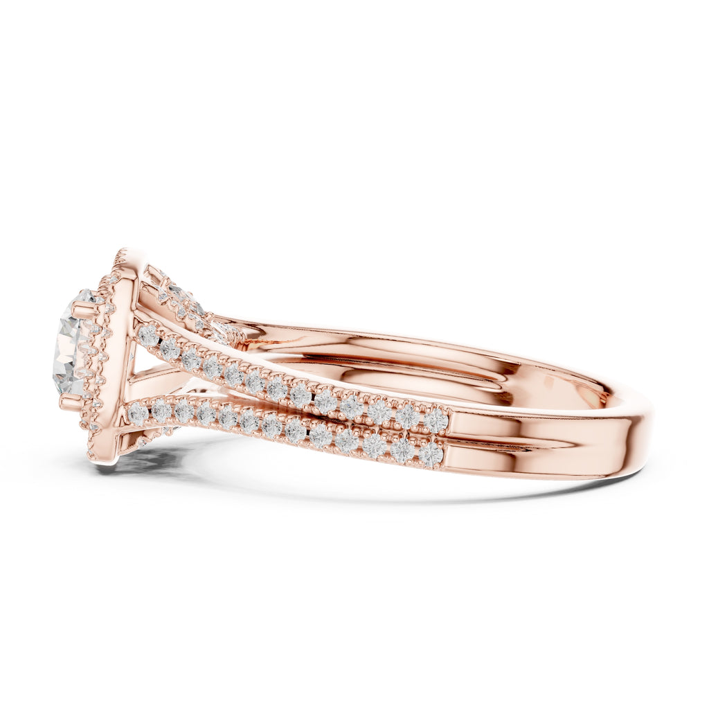 The Arctic Splendor Ring 0.65ct Rose Gold