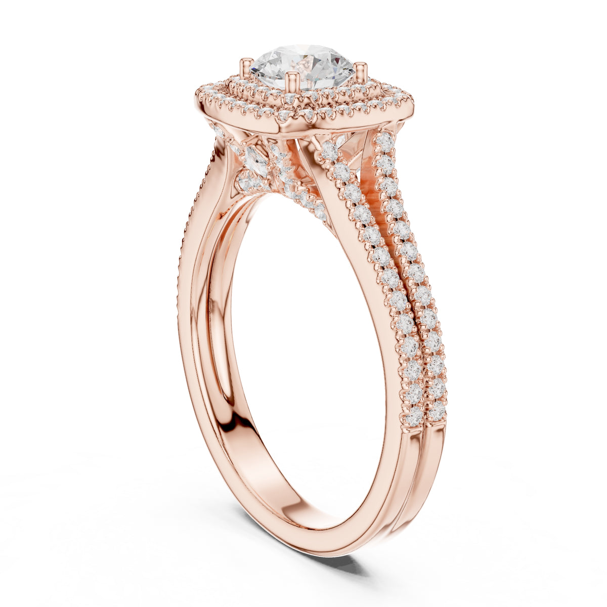 The Arctic Splendor Ring 0.65ct Rose Gold