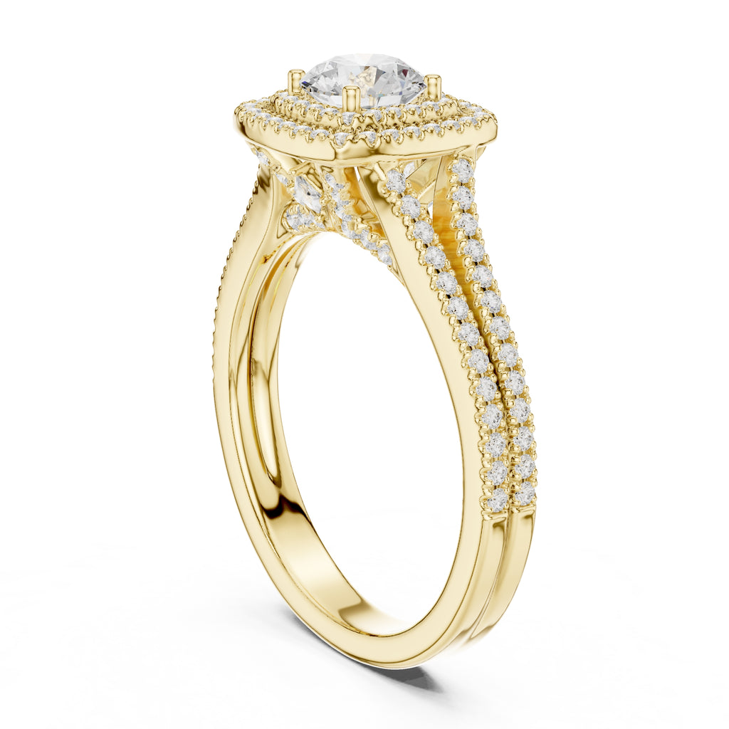 The Arctic Splendor Ring 0.65ct Yellow Gold