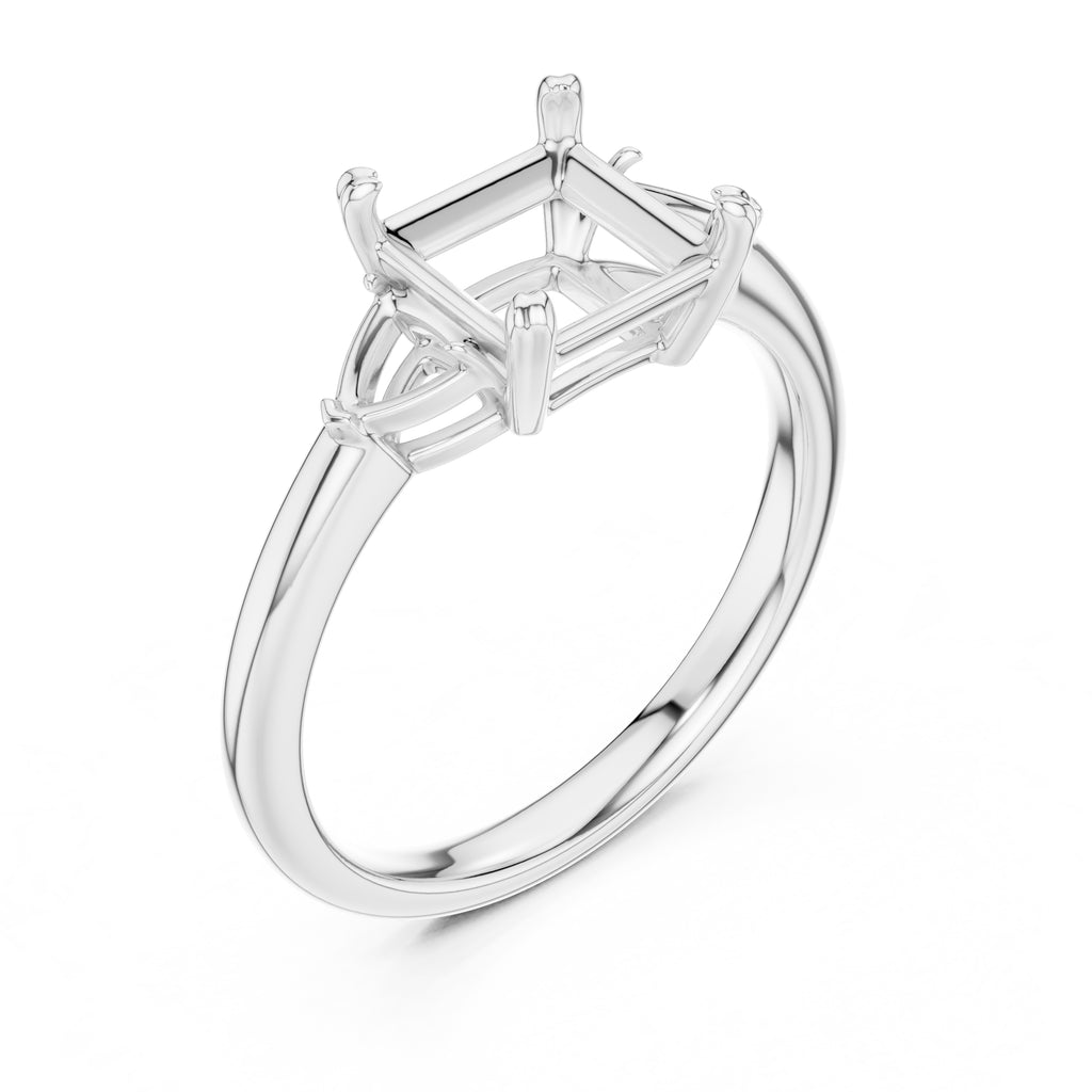 2.00 ct Celestial Three-Stone Engagement Ring 2ct White Gold Princess