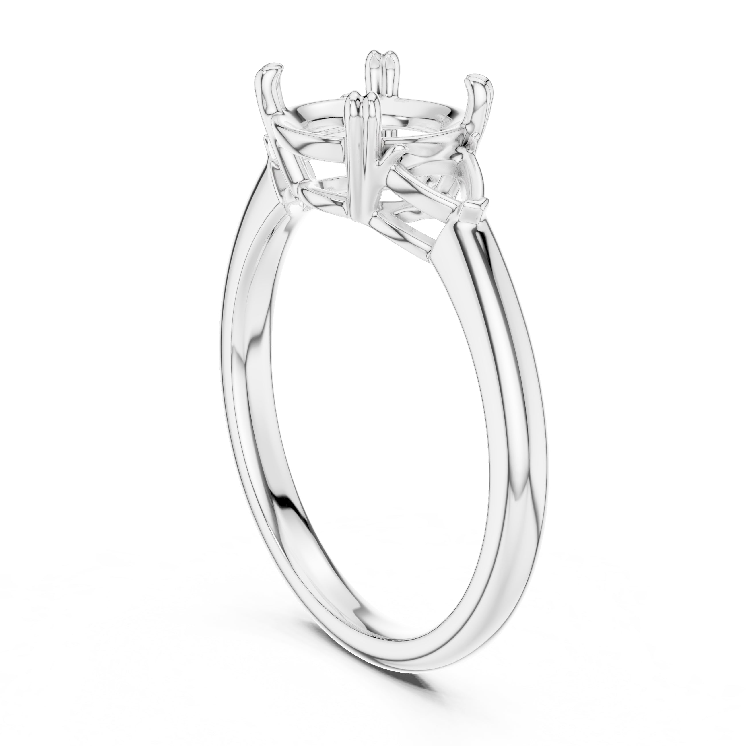 2.00 ct Celestial Three-Stone Engagement Ring 2ct White Gold Round
