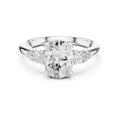 2.00 ct Majestic Three-Stone Engagement Ring 2ct White Gold Oval