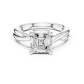 2.00 ct Enchanted Twist Solitaire Engagement Ring 2ct White Gold Asscher
